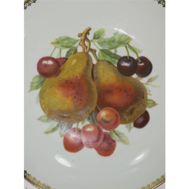 Late 19th Century 3 Plates German Bavaria, Fruit Plaque, Transfer Ware, Still Life For Sale - Image 11 of 12
