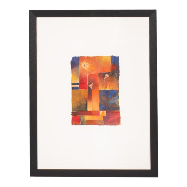 2006 Abstract Watercolor Painting by Antonia Guzman For Sale