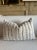 Linen and Wool Stripe Pillow Nubby textured linen with woven wool stripes. Color: Gray / White Hidden Zipper closure...
