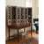 Exquisitely crafted, this vintage six-panel tabletop folding screen is made of wood with vintage marks light pink color...
