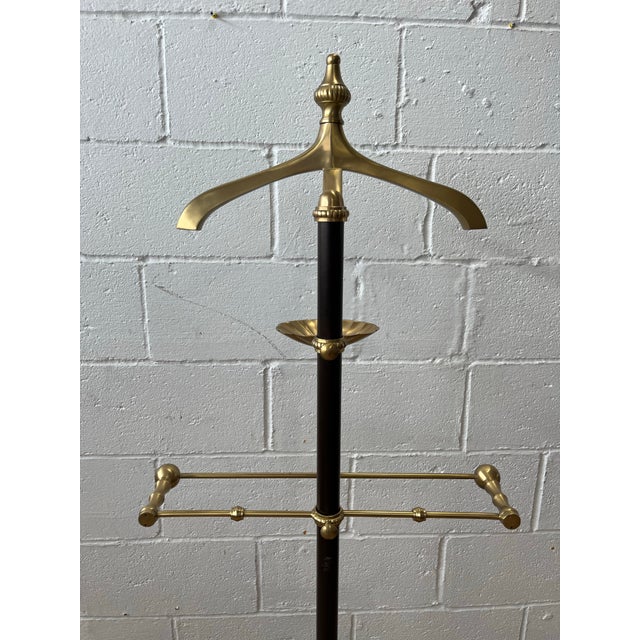Late 20th Century Mid Century Brass and Iron Valet For Sale - Image 5 of 12