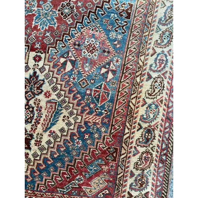 Vintage Wool Ghashghaei Rug, 1930s For Sale - Image 9 of 18