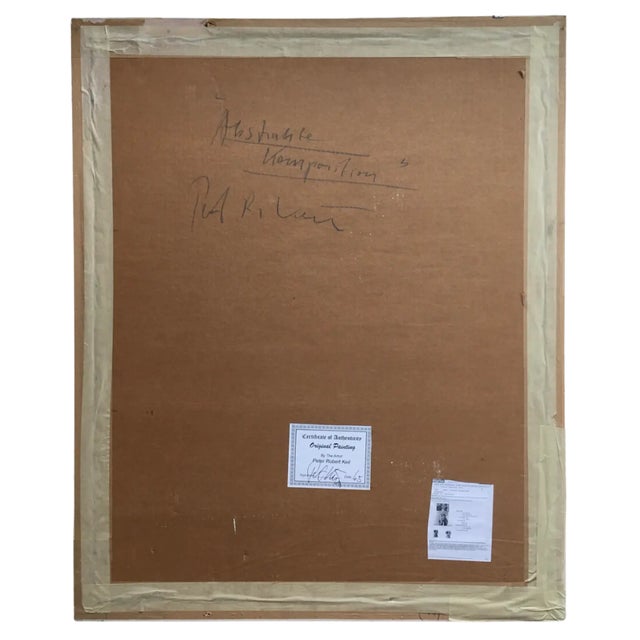 1960s “Abstrakt Komposition”, Titled Peter Keil Painting, Mirovian-Style, 1965, Palma For Sale - Image 5 of 6