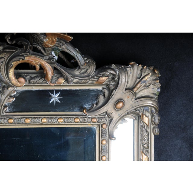 Wood Historicism Gilt Wood Mirror, 1870s For Sale - Image 7 of 18
