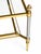 Mid-Century Maison Jansen Brass and Brushed Chrome Two-Tier Coffee Table, France, Circa 1940 For Sale In New Orleans - Image 6 of 8