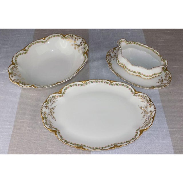 Haviland Limoges China Clover Leaf Schleiger No. 98 Pattern Dinnerware 59 Piece Set Chairish