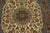 1940s Ivory Medallion Antique Persian Isfahan Rug 3' 7'' X5' 4'' Knotted Pile Wool Carpet For Sale - Image 4 of 6