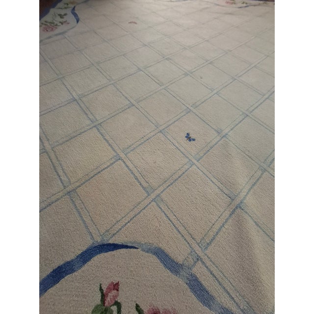 Massive George Wells Hooked Rug For Sale - Image 17 of 18
