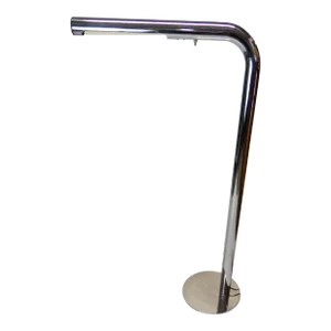 1970s Paul Mayen Style Tubular Chrome Floor Lamp