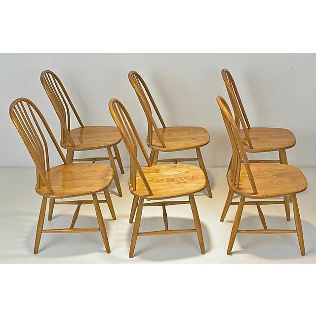 Wood Akerblom Chairs by Bengt Åkerblom for Nässjö Chair Factory, Sweden, 1954, Set of 6 For Sale - Image 7 of 13