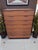 Brown Mid-Century Tallboy Chest of Drawers in Teak, Europa, 1960s For Sale - Image 8 of 17