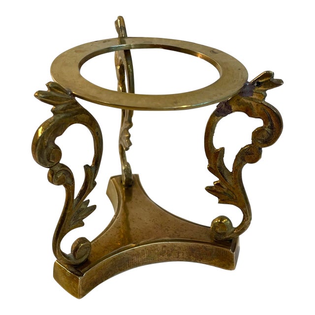 Vintage Brass Dragon Stand For Sale