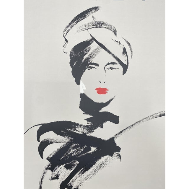 Michel Canetti, Woman with Red Lipstick, 1980s, Screen Print For Sale - Image 14 of 14