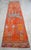1970s 1970s Vintage Hand Knotted Turkish Rug Orange Gray Kitchen Runner 2x11 Rare Mythological Ancient Aliens Motif Rug For Sale - Image 5 of 12