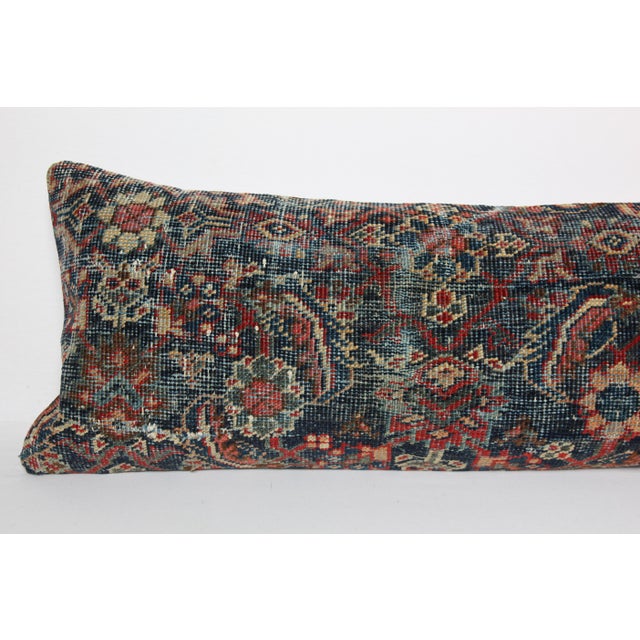 One of a Kind TribalAntique Persian Rug Lumbar Pillow Cover -14'' X 42'' For Sale - Image 9 of 9