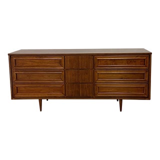 Lowboy Dresser in Walnut For Sale