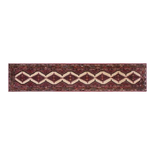 Vintage Tribal Runner Handmade Rug 2.5x9.1 For Sale