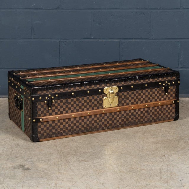 An exceptionally early Louis Vuitton Damier canvas trunk dating to circa 1890, representing one of the most desirable and...