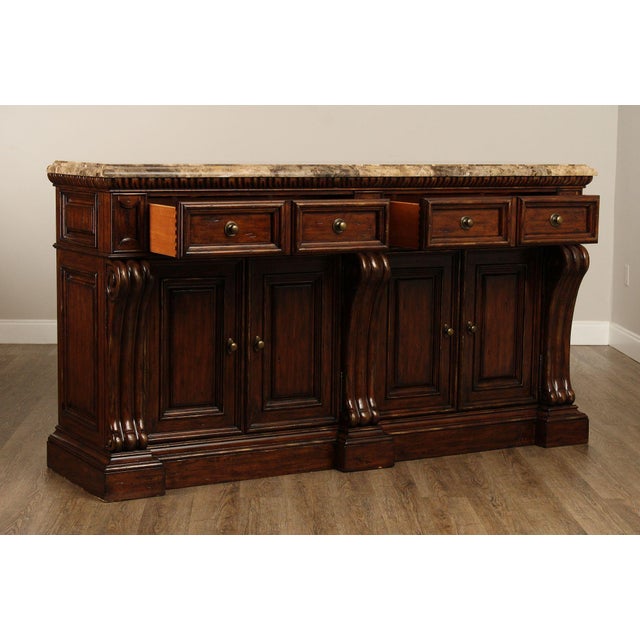 Empire Style Large Carved Sideboard For Sale - Image 4 of 12