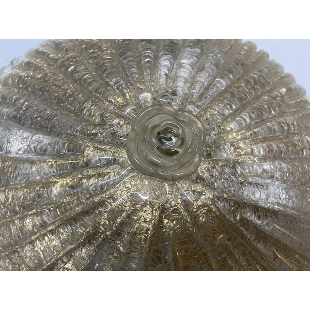 Glass Murano Glass Flush Mounts, 1980s, Set of 2 For Sale - Image 7 of 10
