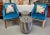 Black Art Deco Style Black and White Resin Side, End Table or Stool, a Pair For Sale - Image 8 of 13