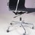 Vitra Model EA118 Desk Chair with Chrome Base, Black Hopsack Upholstery and Aluminium Armrests by Charles & Ray Eames for Vitra, Germany, 2000s For Sale - Image 4 of 15