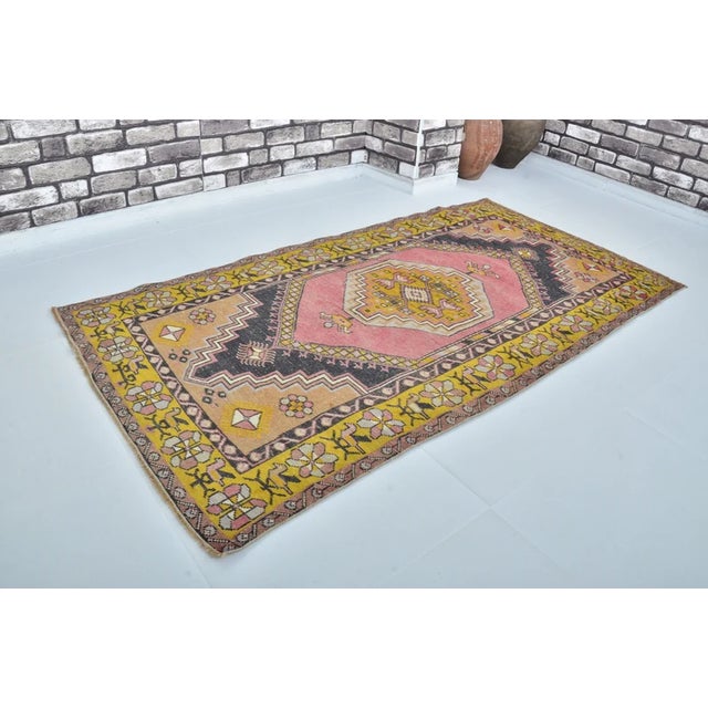 Textile 1950s Handknotted Oushak Floral Carpet For Sale - Image 7 of 10