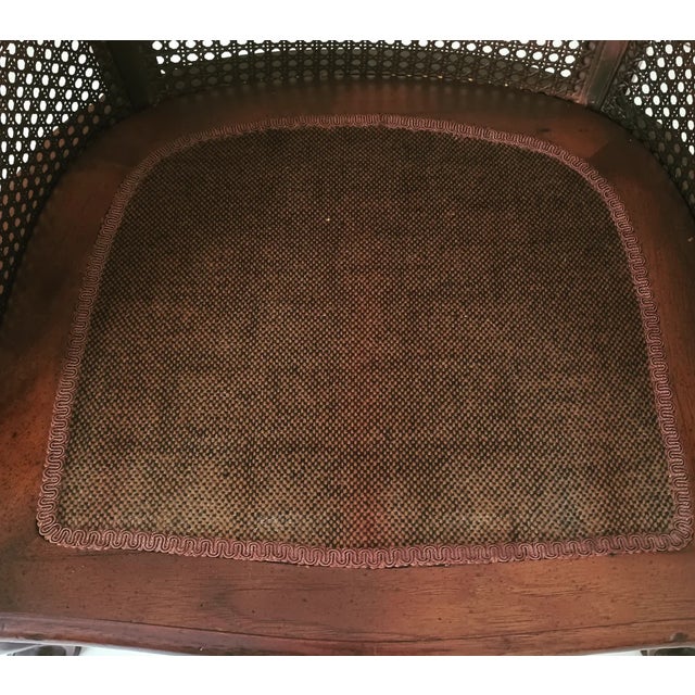 Brown Vintage French Walnut Chairs For Sale - Image 8 of 17