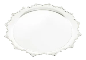 Large English Sheffield Plated Circular Barware Tableware Tray