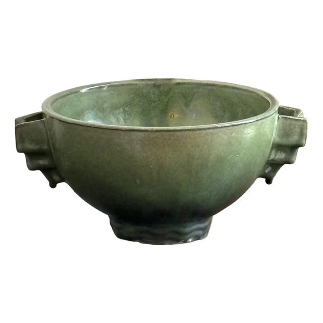 Early 20th Century Fulper Arts & Crafts Pottery Bowl For Sale