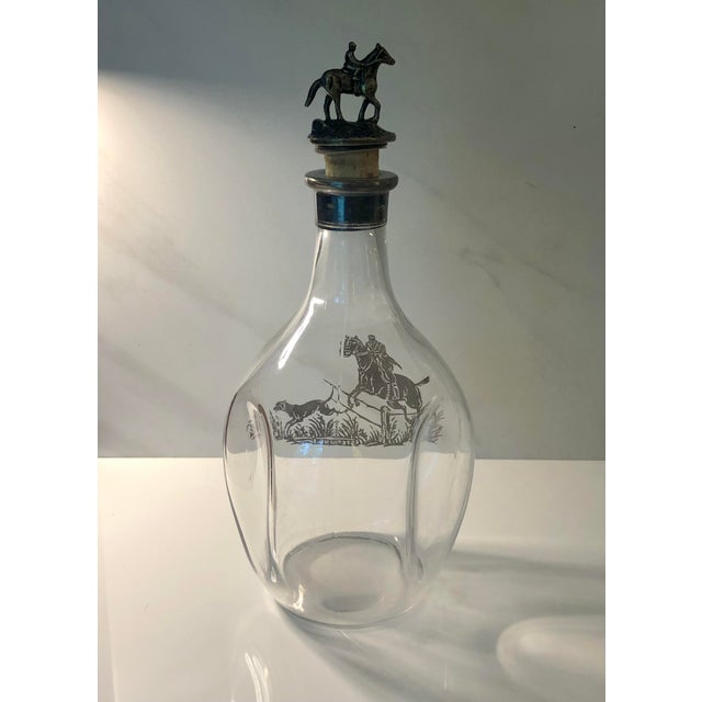 1940s 1940s Equestrian Fox Hunt Sterling Decanter For Sale - Image 5 of 10