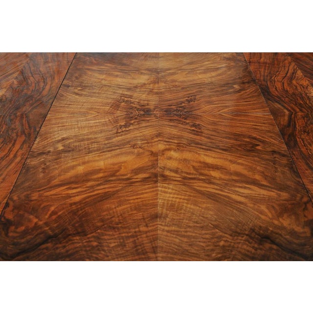 Art Deco Extendable Dining Table in Beech, Spruce and Walnut, Czech, 1930s For Sale - Image 9 of 18
