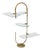 Vintage Art Nouveau Metal and Glass Patisserie Display Stand, 1930s For Sale