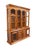 Spanish Revival Singer Furniture Solid Oak Mediterranean Spanish Revival 72" China Cabinet W. Grilled Doors 6394-370 For Sale - Image 3 of 12