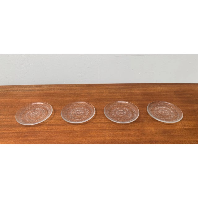 Vintage Finnish Glas Plates Solaris by Tapio Wirkkala for Iittala, Set of 5 For Sale - Image 10 of 18
