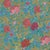Floral Bouquet Wallpaper by Paule Marrot in Blue Jade For Sale