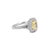 Modern Tiffany & Co. Soleste Platinum 18k Gold Intense Yellow Diamond Engagement Ring, Size 6 For Sale - Image 3 of 9