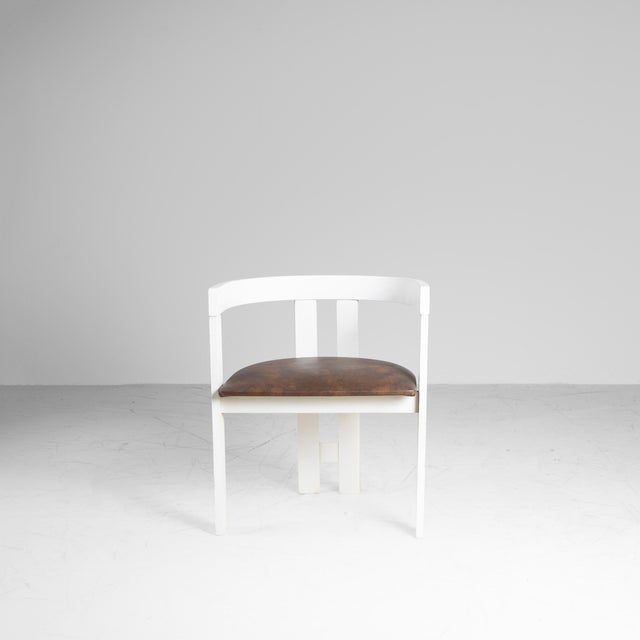 Brown Pigreco Dining Chair by Tobia & Afra Scarpa for Gavina, 1957 For Sale - Image 8 of 8