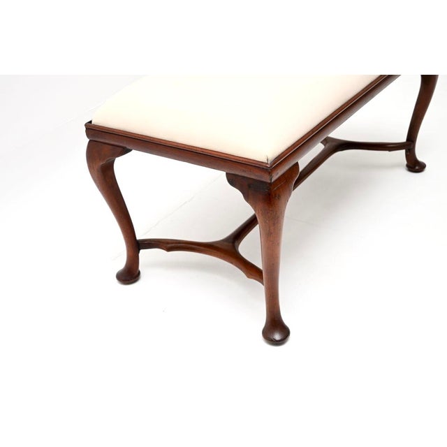 Antique English Georgian Bench, 1890s For Sale - Image 6 of 7