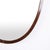 Oval Mirror with Slim Dark Wood Frame, 20th Century For Sale - Image 5 of 8
