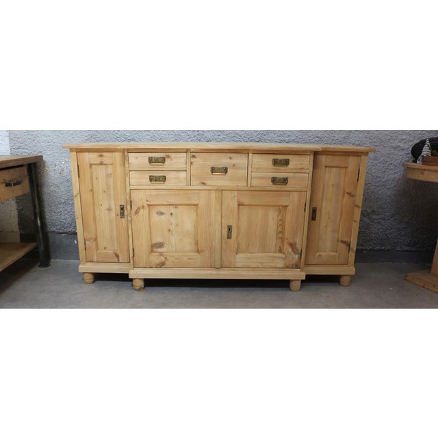 Rustic Wooden Sideboard For Sale - Image 8 of 12