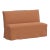 Slipcover Dining Banquette in Zuma Terracotta For Sale