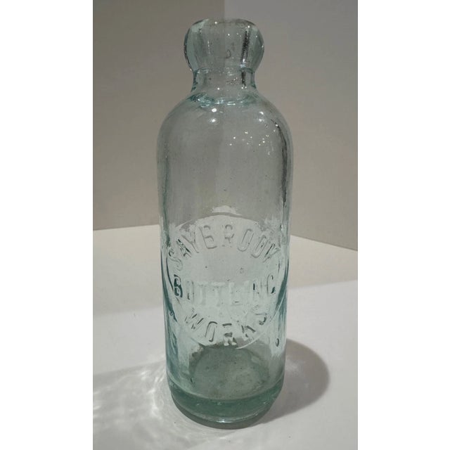 Antique Apothecary Bottle Lot Cobalt Blue Aqua Clear Drugstore Pharmacy Bottles For Sale - Image 10 of 13