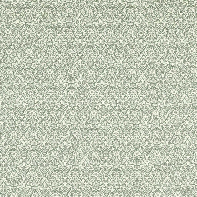 Morris & Co Bellflowers Weave Fabric in Seagreen For Sale