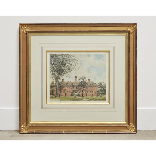 Set of 3 Josef Eidenberger Williamsburg Architectural Etchings 1977 For Sale - Image 4 of 18