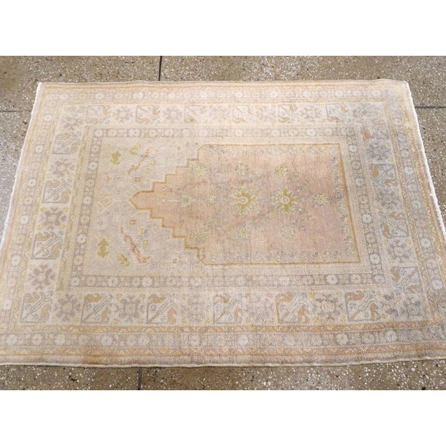 Early 20th Century Galerie Shabab Collection Early 20th Century Turkish Sivas Throw Rug For Sale - Image 5 of 6
