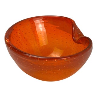 Murano Bullicante Glass Bowl by Gino Cenedese, 1960s For Sale