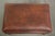 Vintage Brown Ottoman in Sheepskin Leather For Sale - Image 6 of 11