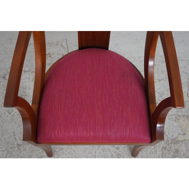 Set of 8 Stickley Cherry Regency Dining Room Chairs For Sale In Philadelphia - Image 6 of 18