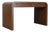 Karl Springer-Style Organic Modern Grasscloth Waterfall Desk For Sale